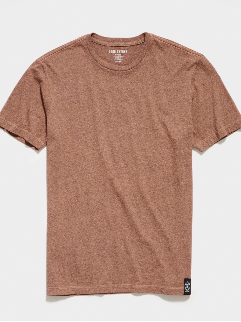 Todd Snyder Overdyed Heather T-Shirt Brown Men's Large Made in L.A.